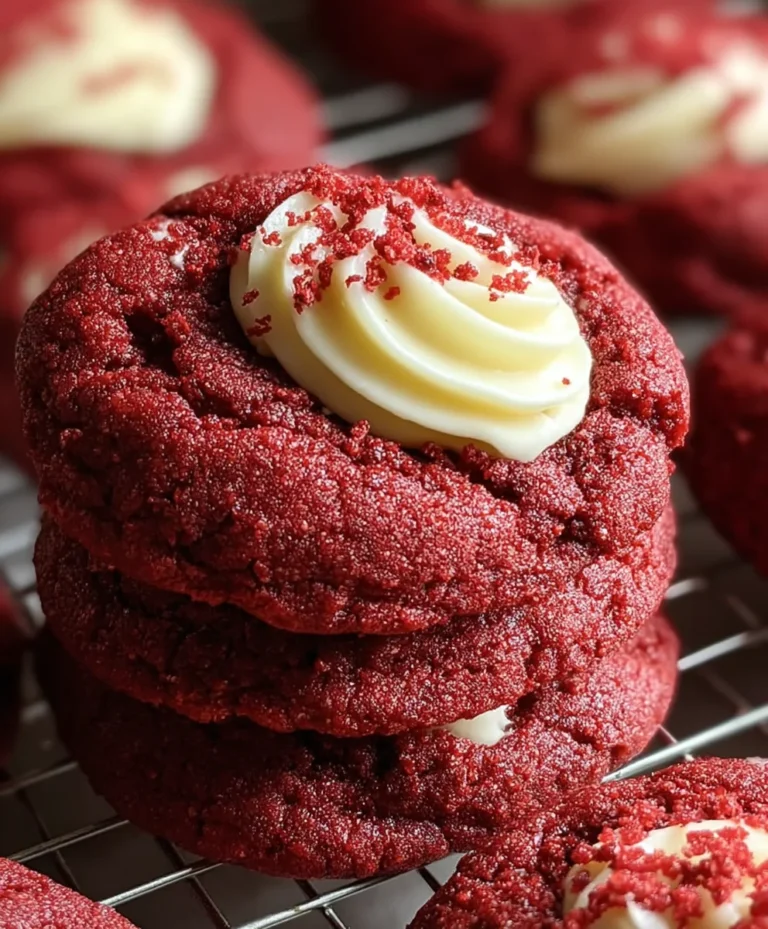 Cream Cheese Red Velvet Cookies-Irresistible Soft Bites