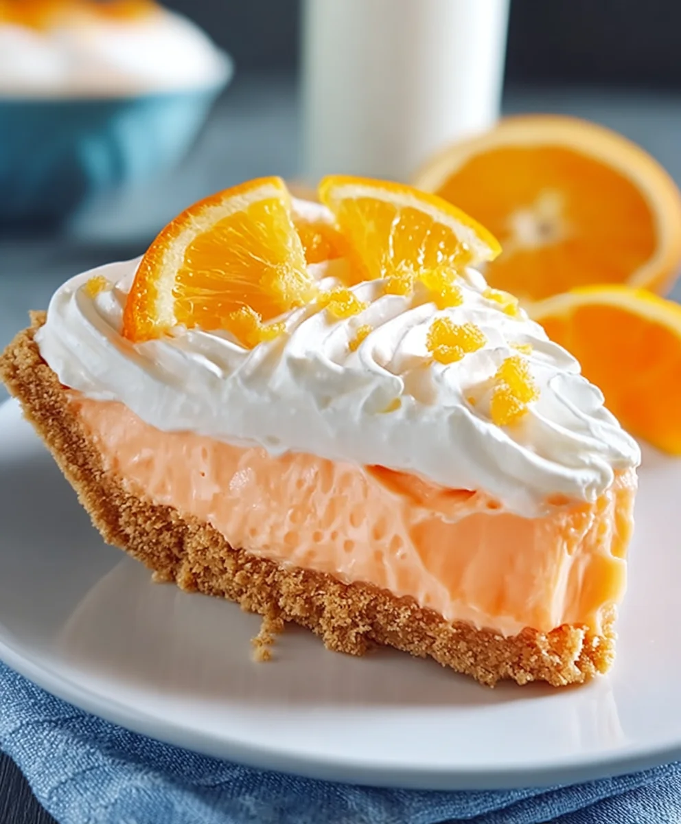 Easy Jello Creamsicle Pie Recipe-Cool & Refreshing