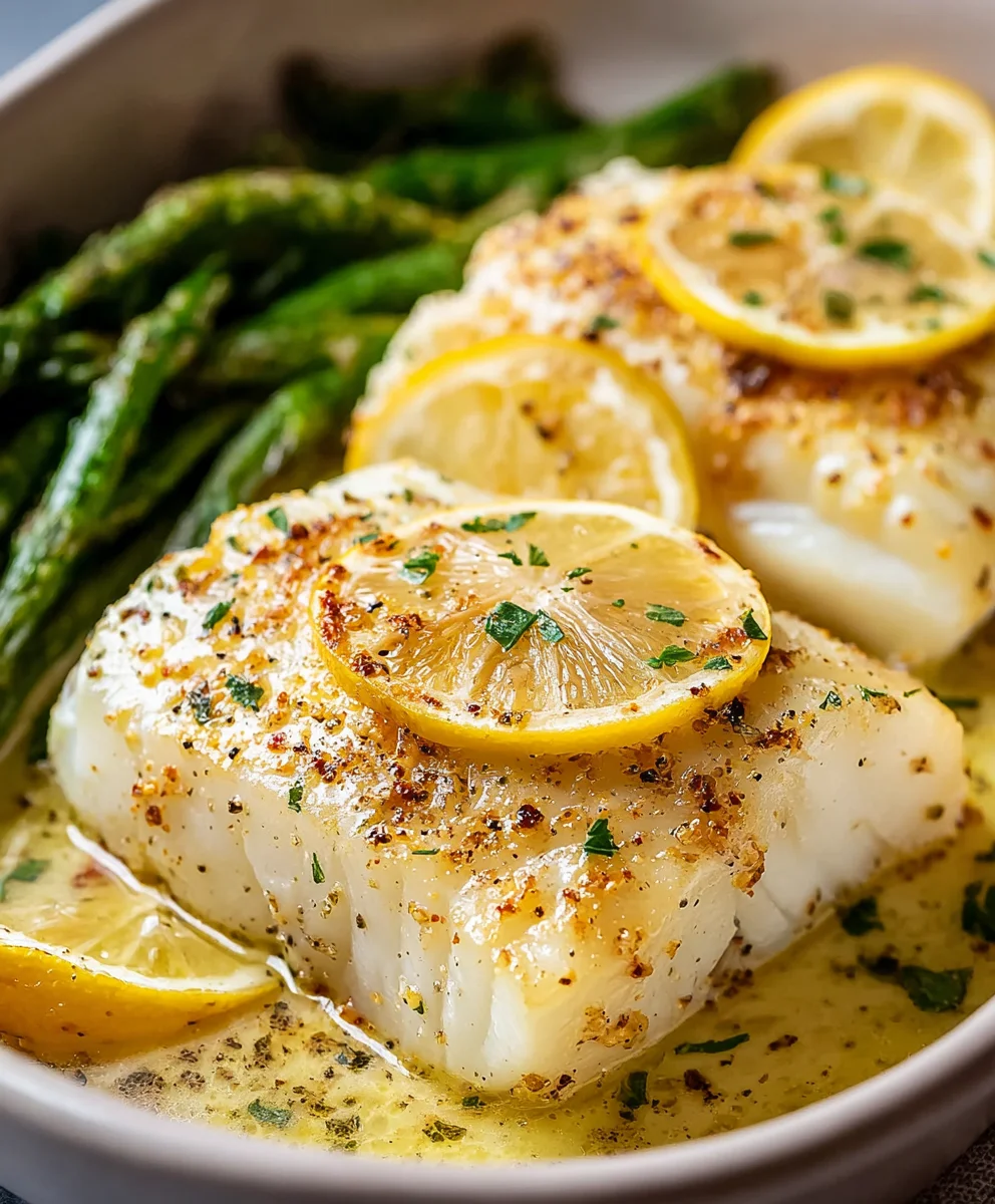 Lemon Garlic Butter Baked Cod-Easy Dinner