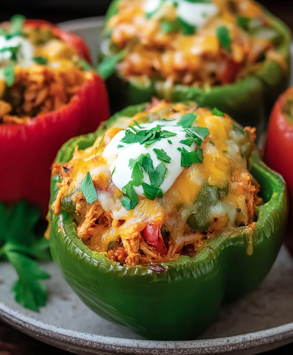 Easy Chicken Stuffed Peppers Recipe