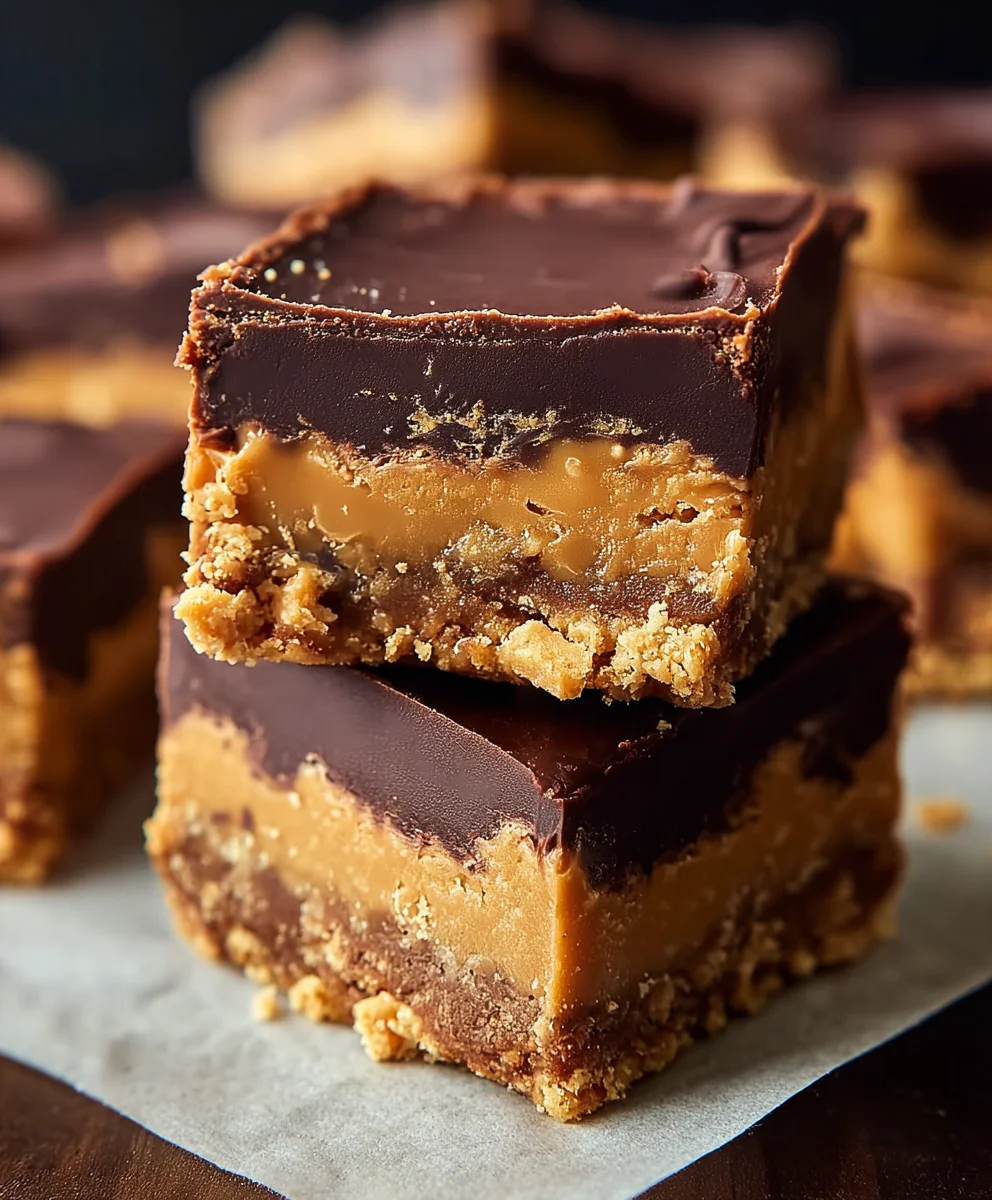 Decadent Chocolate Peanut Butter Bars-Easy & Delicious