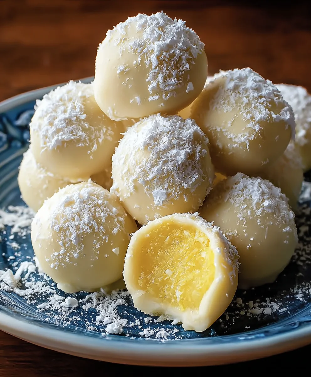 Easy Lemon Truffles - Bright & Creamy Dessert