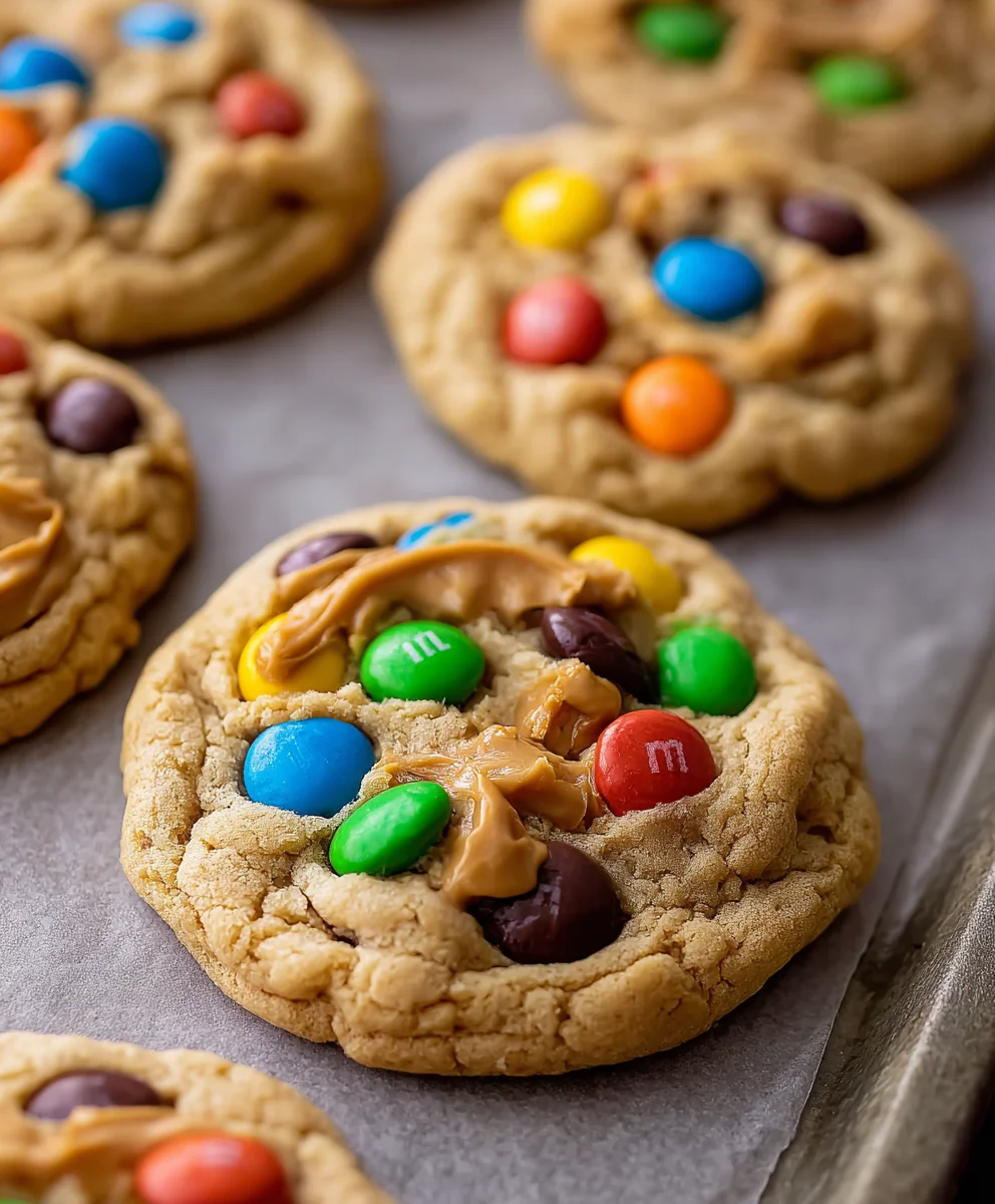 Peanut Butter M-M Cookie Bliss-Easy Recipe
