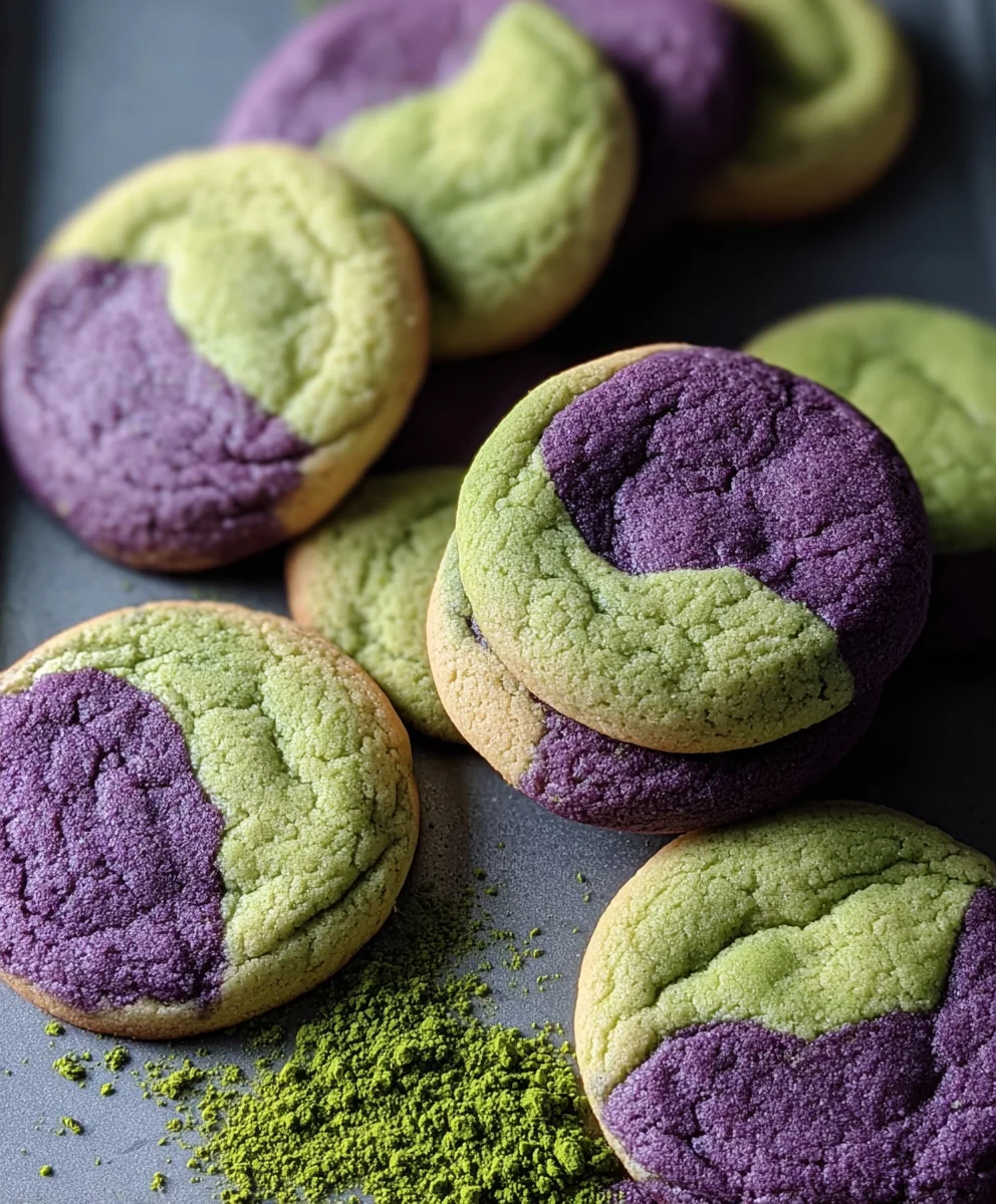 Matcha Ube Cookies - Dreamy & Delicious Treat