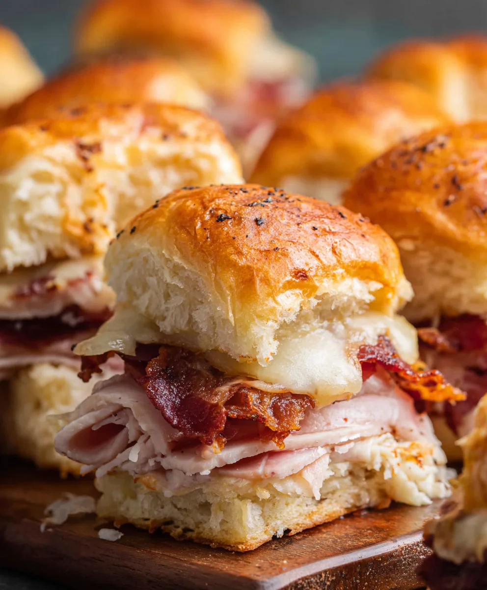 Easy Baked Club Sliders-Beef Beef Bacon Lettuce Tomato