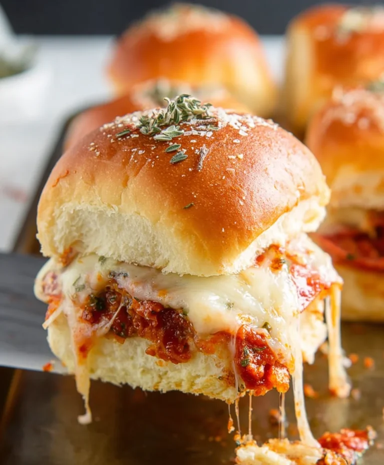 Easy Beef Pizza Sliders- Quick Party Appetizer