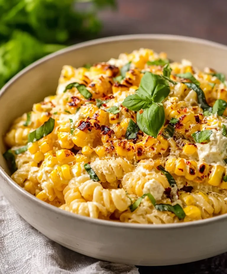 Creamy Street Corn Pasta Salad-Easy Summer Side