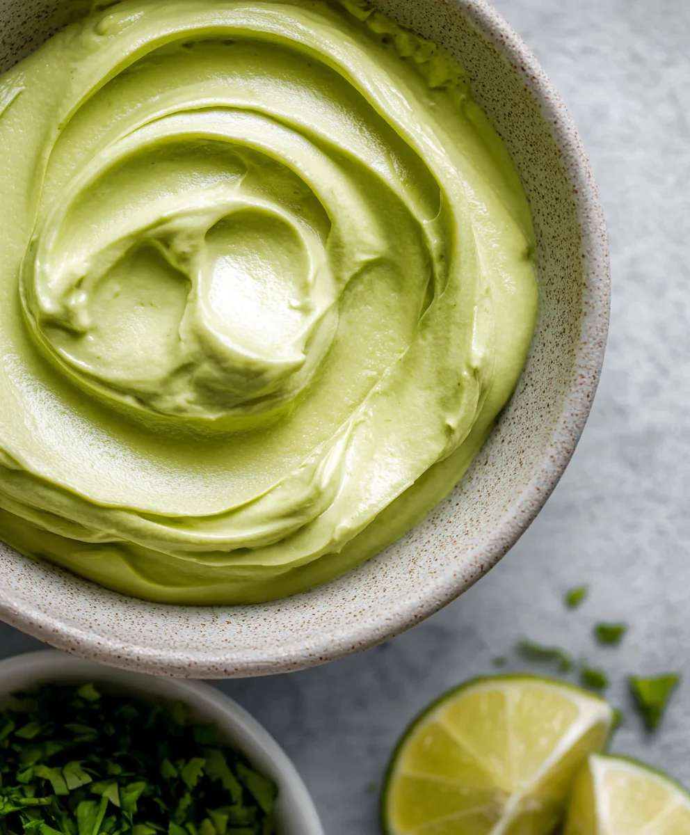 Creamiest Avocado Crema - Tacos Salads Easy