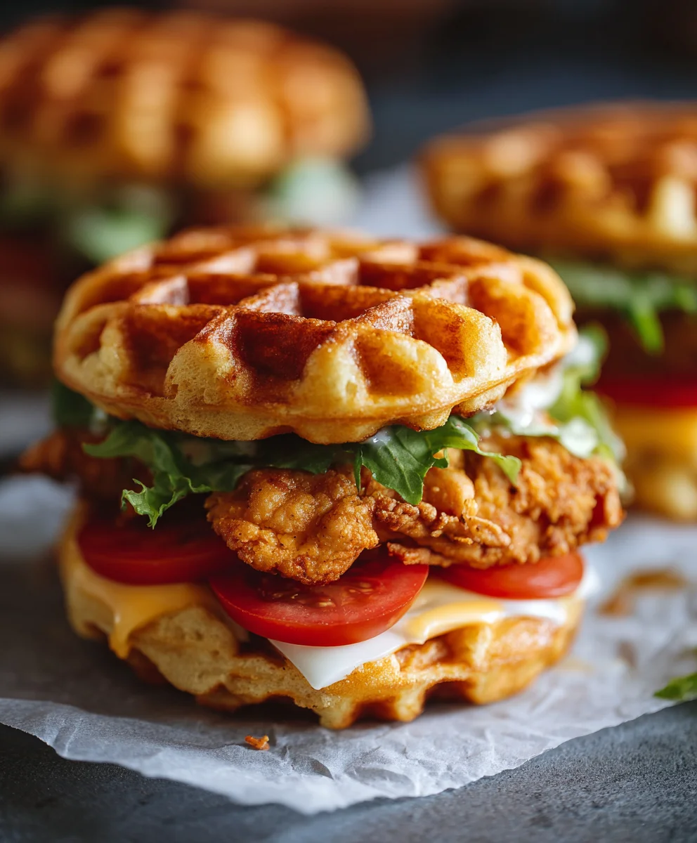 Chicken Waffle Sliders-Game Day Eats