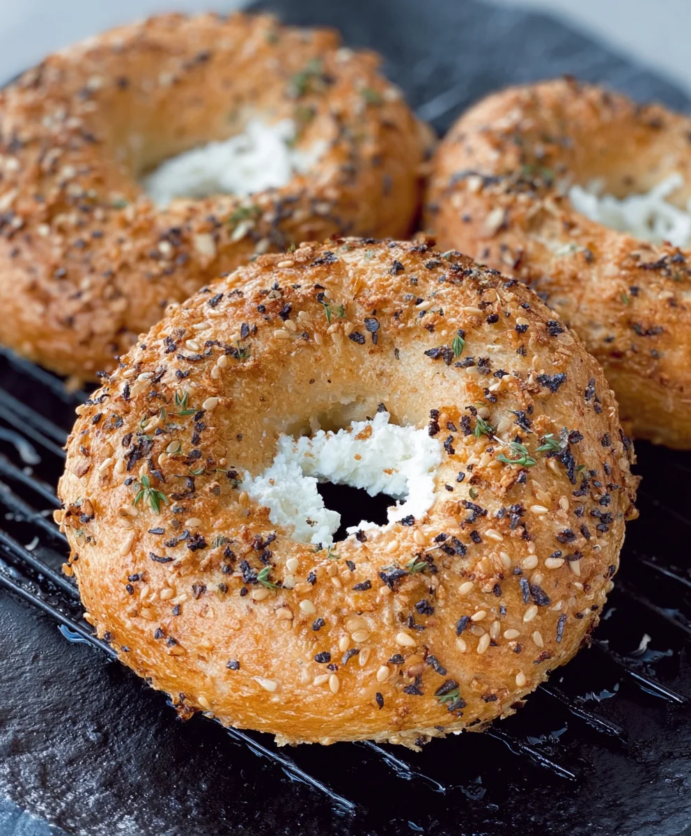 Protein Bagels with Cottage Cheese - Easy Healthy Recipe