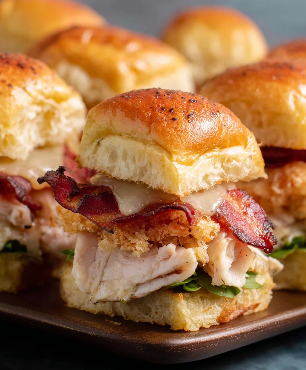 Easy Baked Club Sliders-Beef Beef Bacon Lettuce Tomato