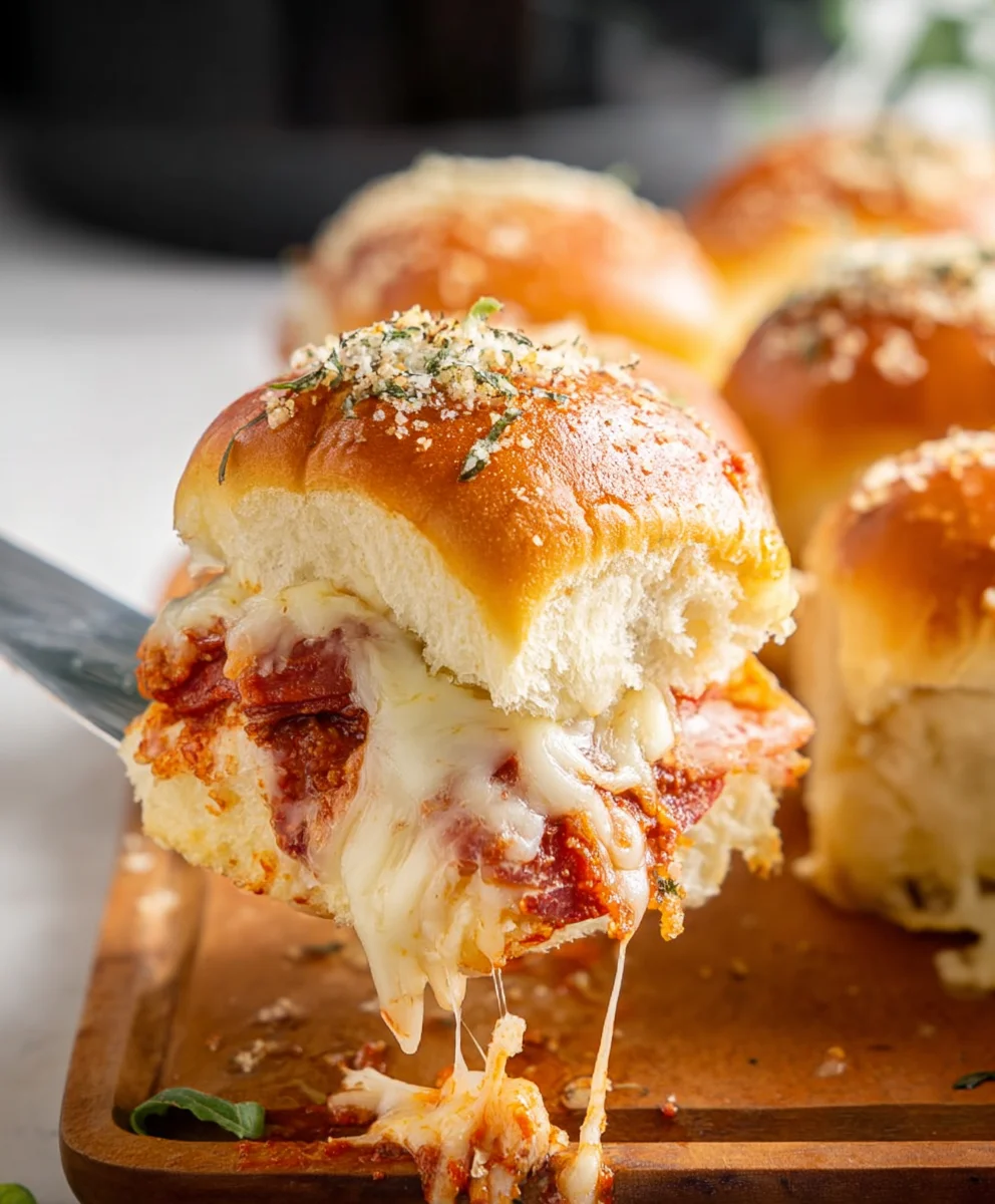 Easy Beef Pizza Sliders- Quick Party Appetizer