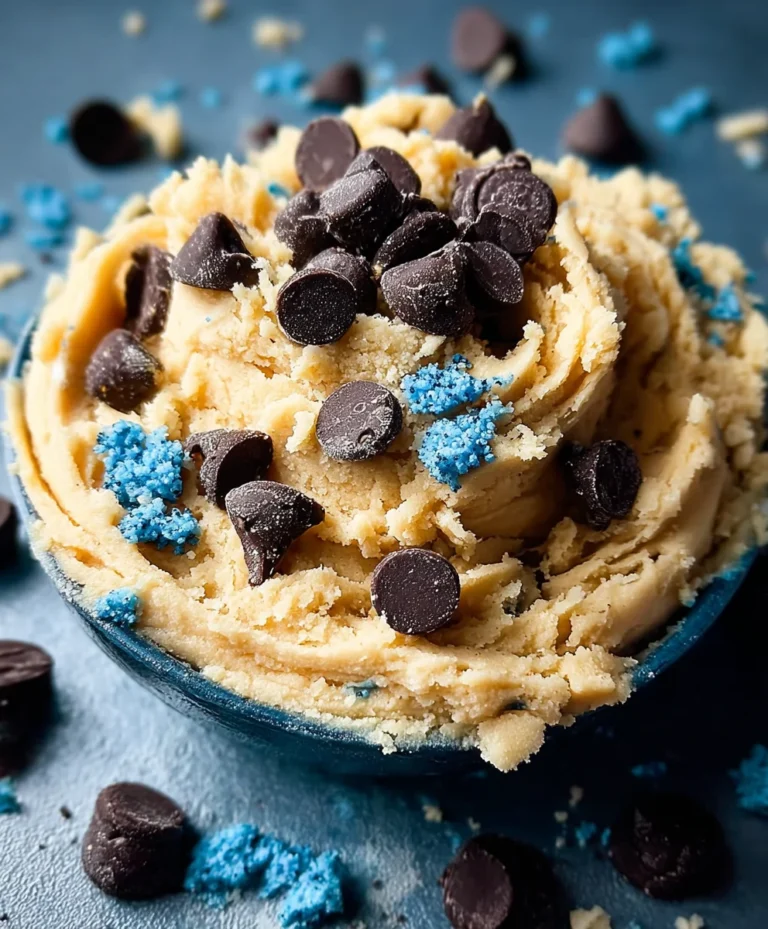 Cookie Monster Edible Cookie Dough – Easy Recipe