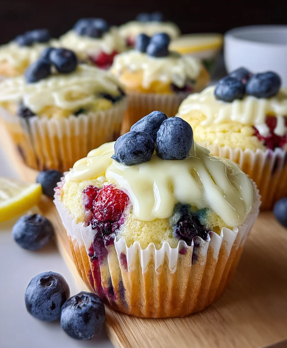 Summer Lemon Berry Cupcakes-Taste of Sunshine