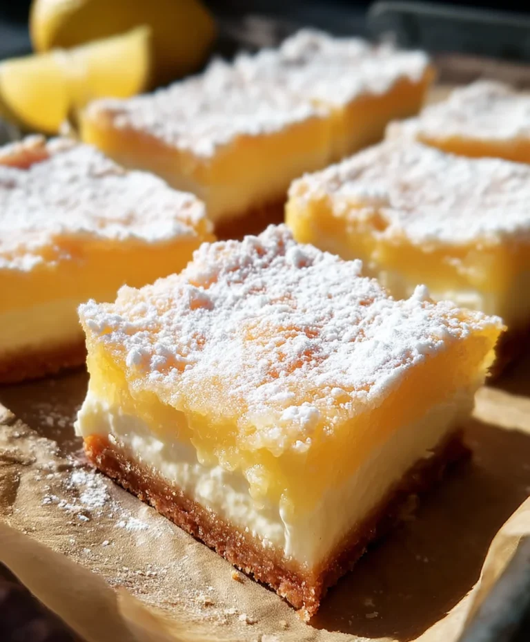 Tangy Citrus Dessert Squares-Zesty & Sweet Treat