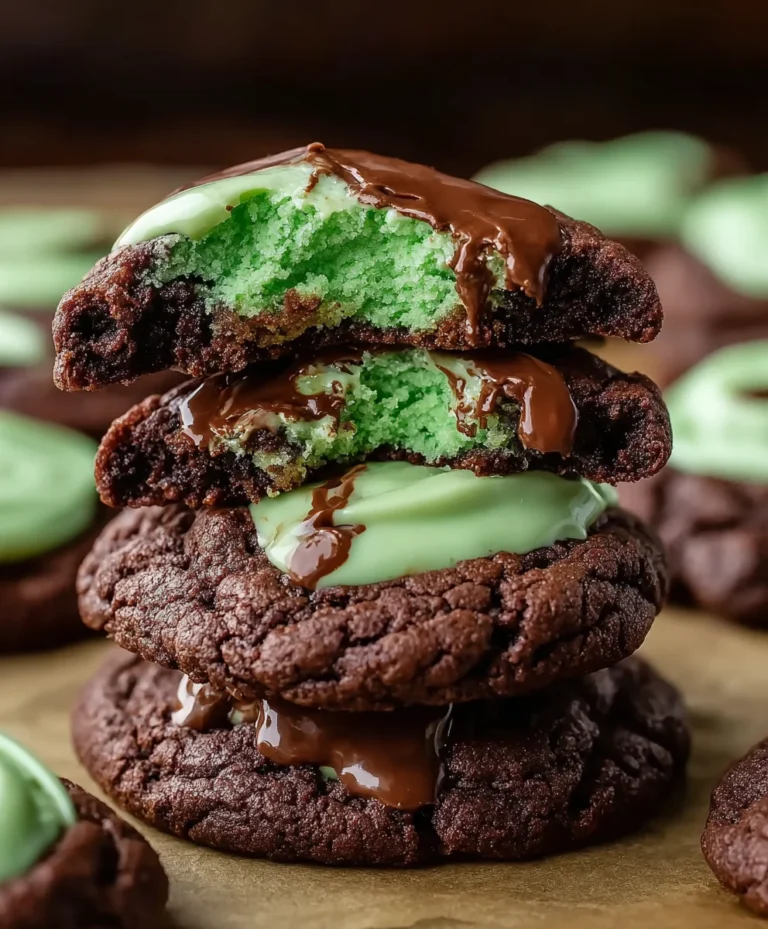 Easy Grasshopper Cake Mix Cookies-Quick Dessert