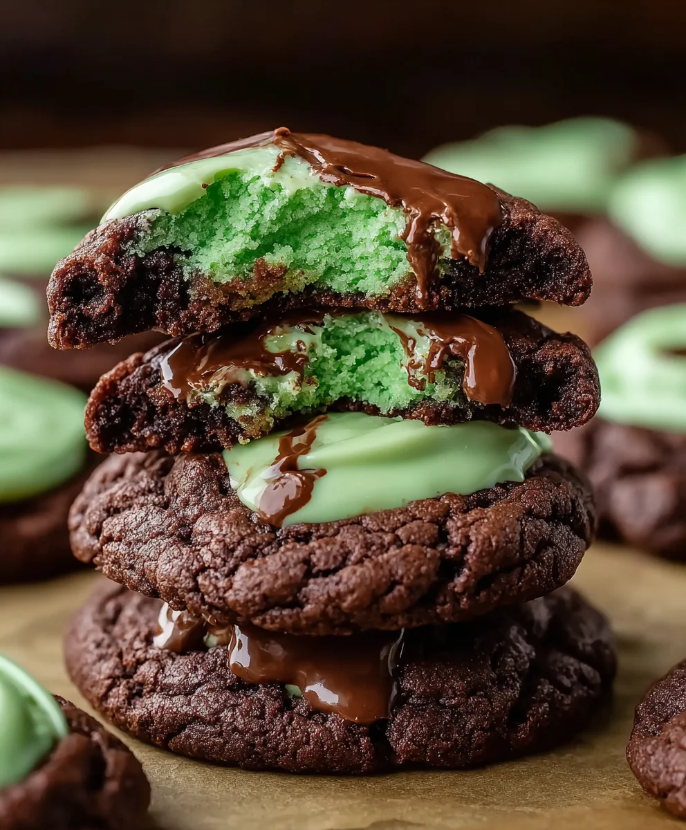 Easy Grasshopper Cake Mix Cookies-Quick Dessert