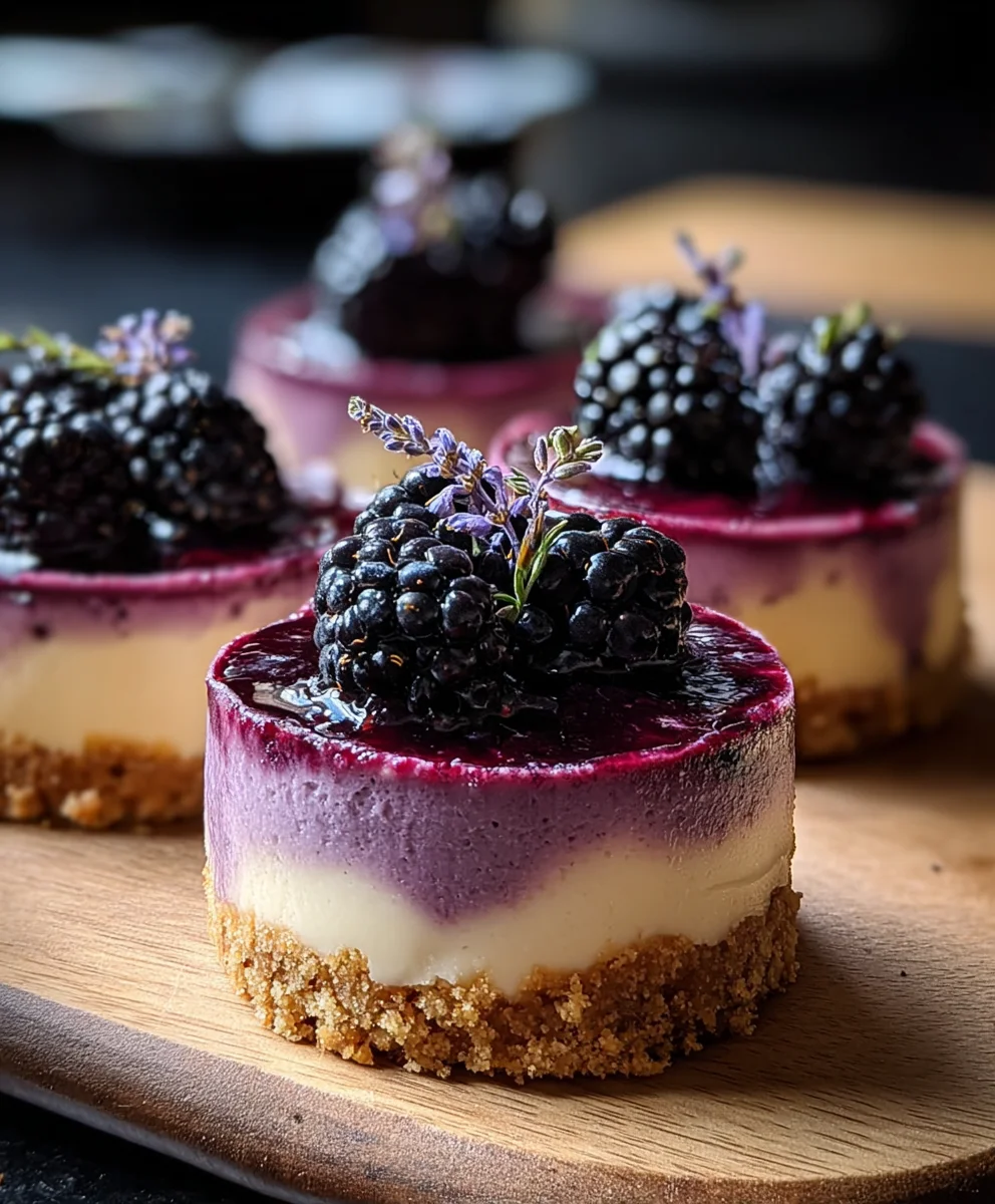 Luscious Blackberry Lavender Cheesecake Delight