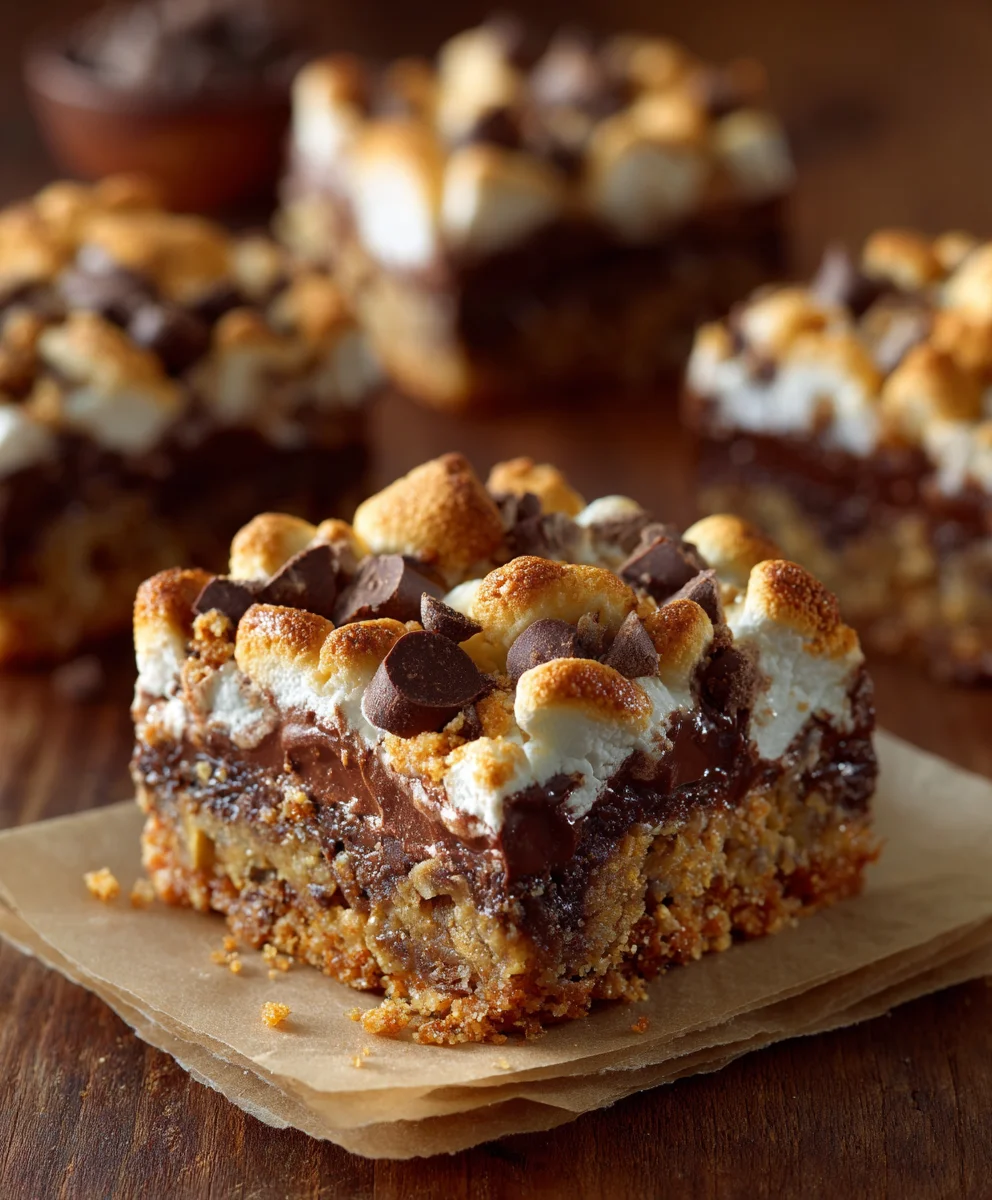 S'mores Seven Layer Bars-Easy Dessert Delight