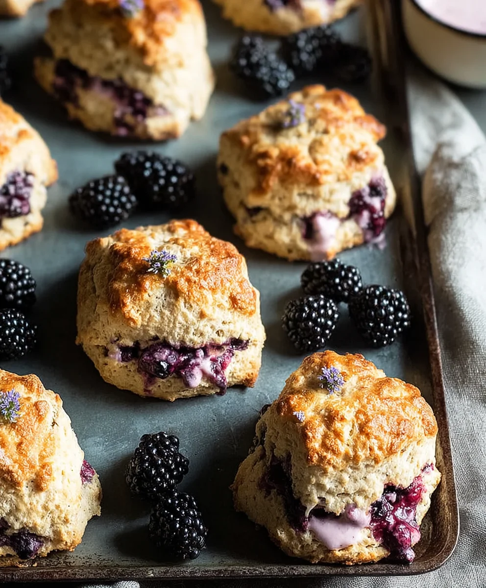 Blackberry Lavender Scones- Delicious Herbaceous Bites