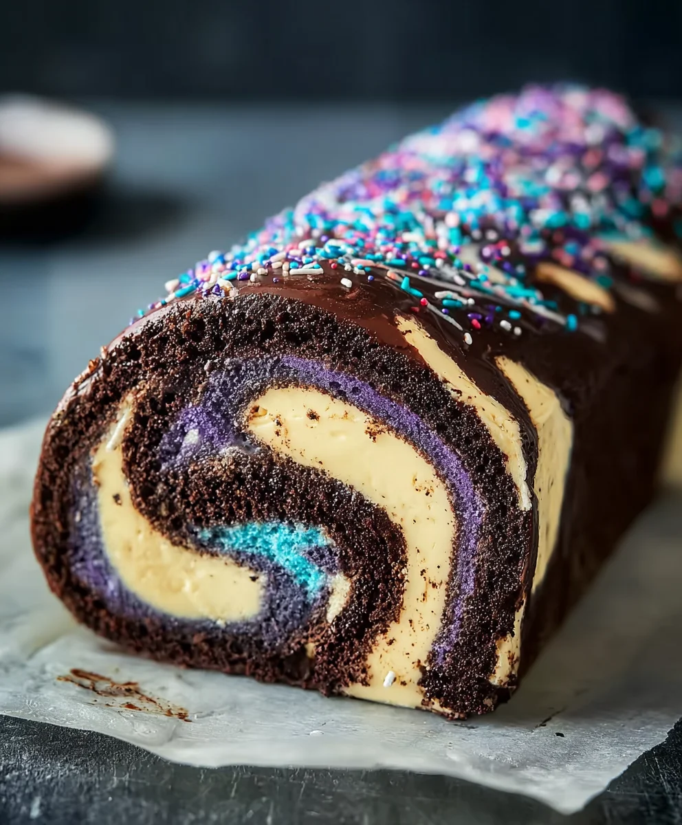Galaxy Cake Roll Recipe - Easy Stellar Dessert