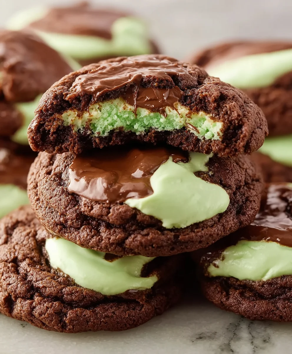 Easy Grasshopper Cake Mix Cookies-Quick Dessert