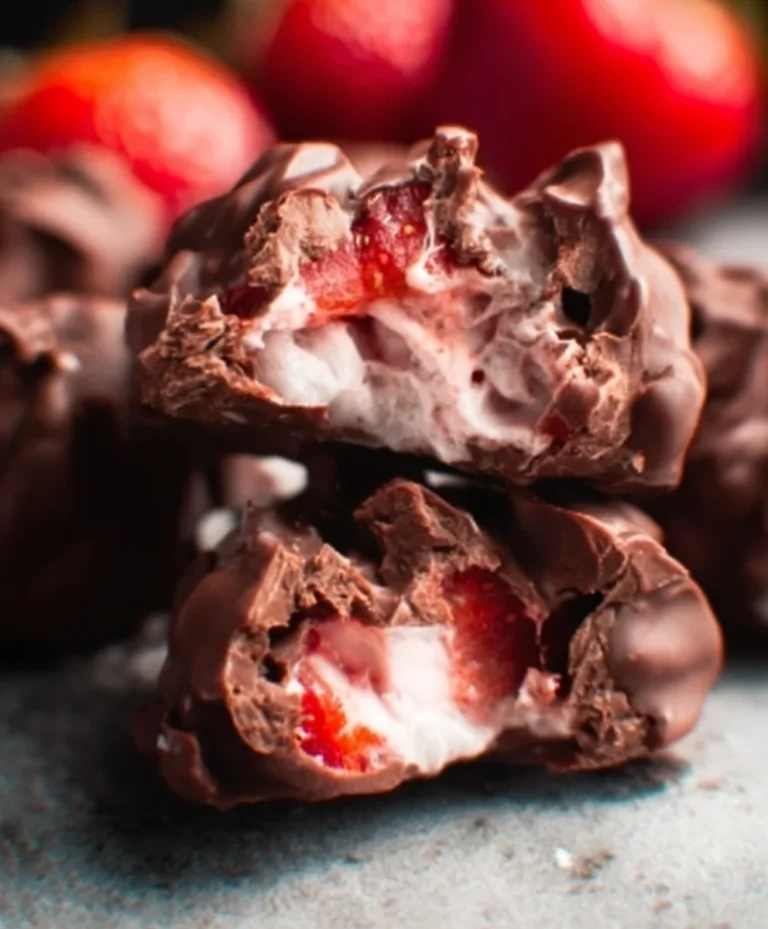 Chocolate Strawberry Yogurt Clusters Viral Recipe