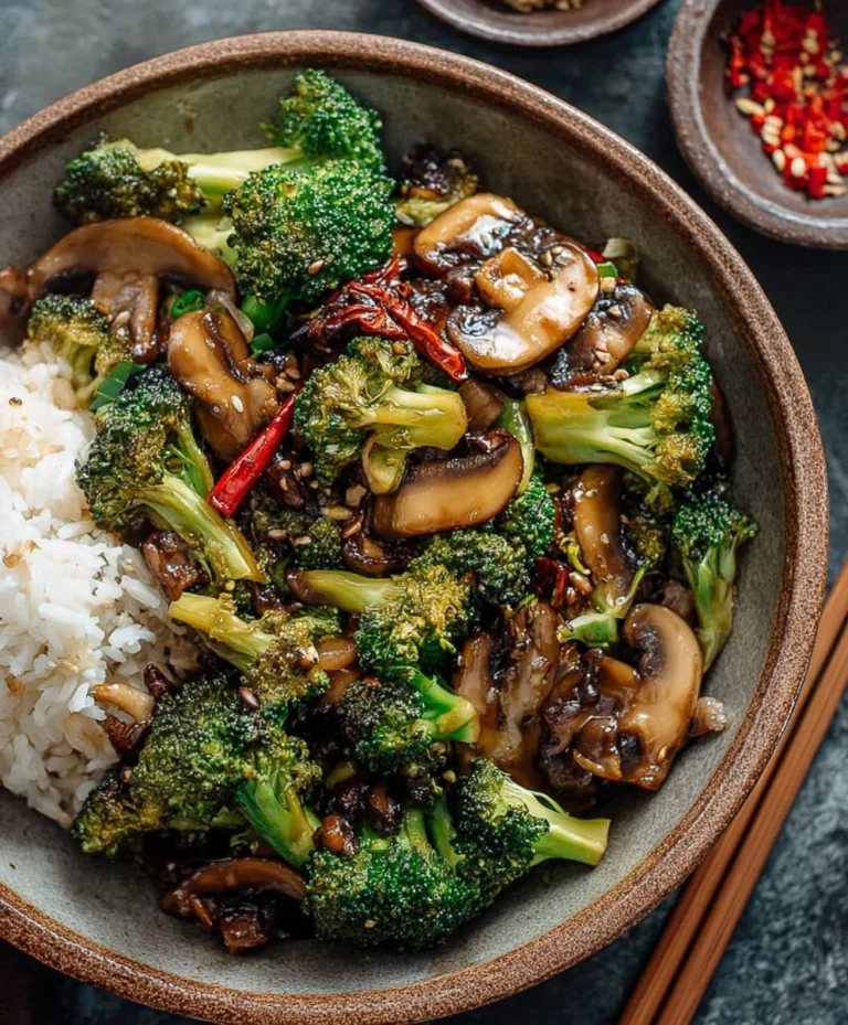 Easy Broccoli Mushroom Stir Fry Recipe