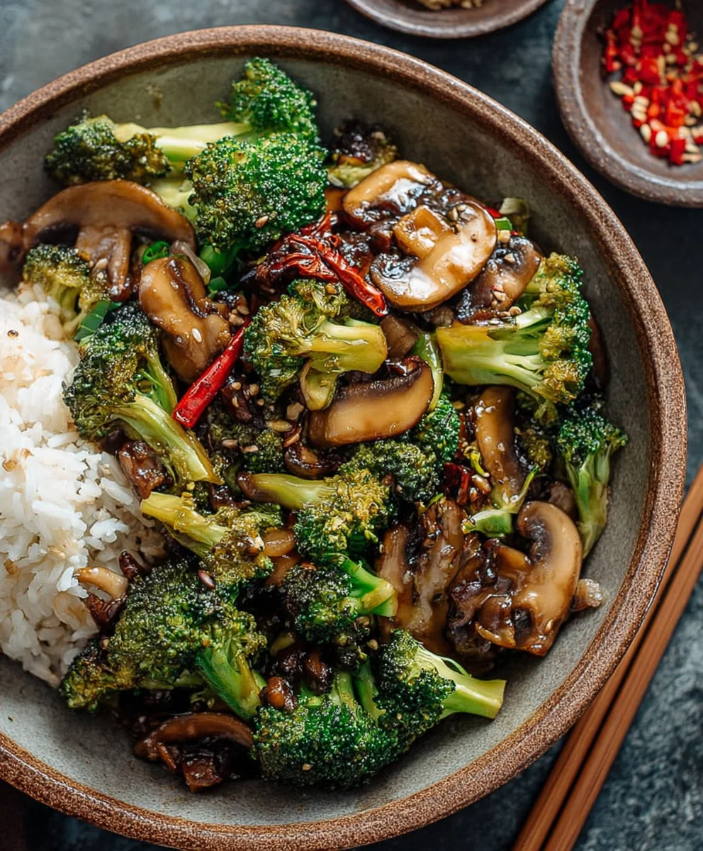 Easy Broccoli Mushroom Stir Fry Recipe