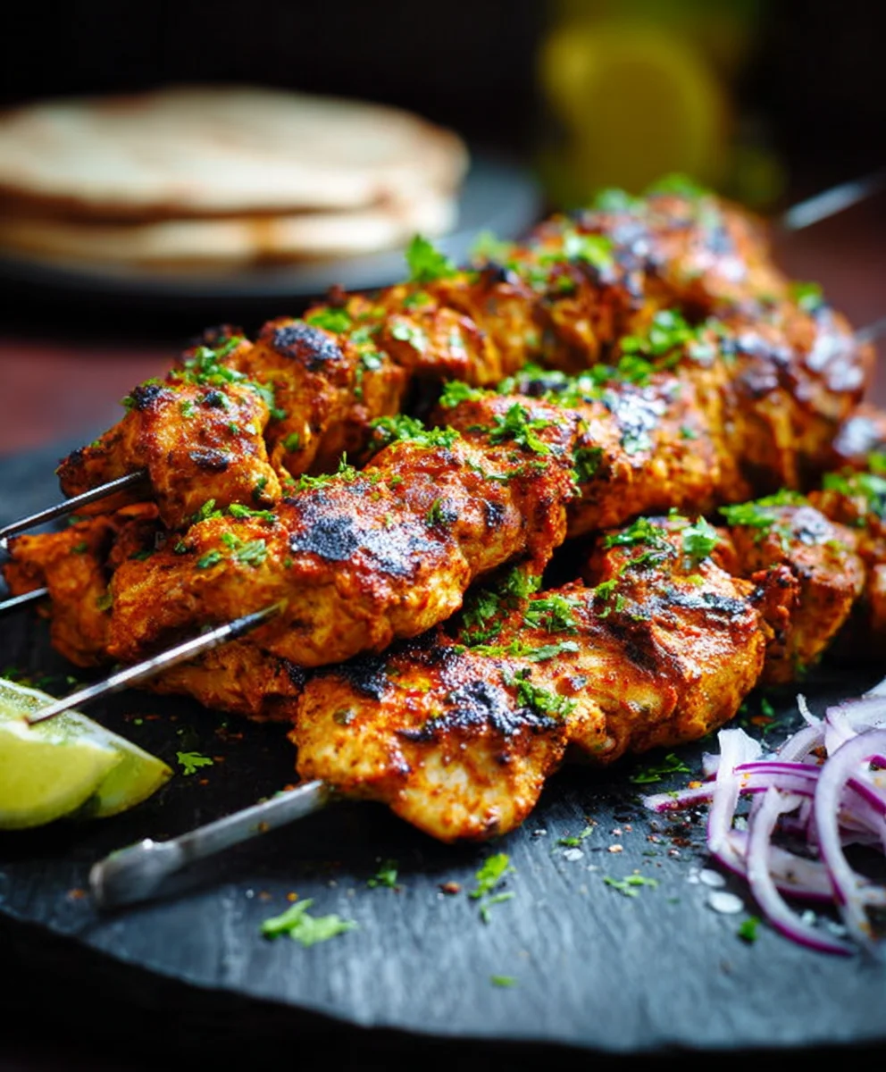 Easy Chicken Tikka Kebab Recipe- Flavorful Grill