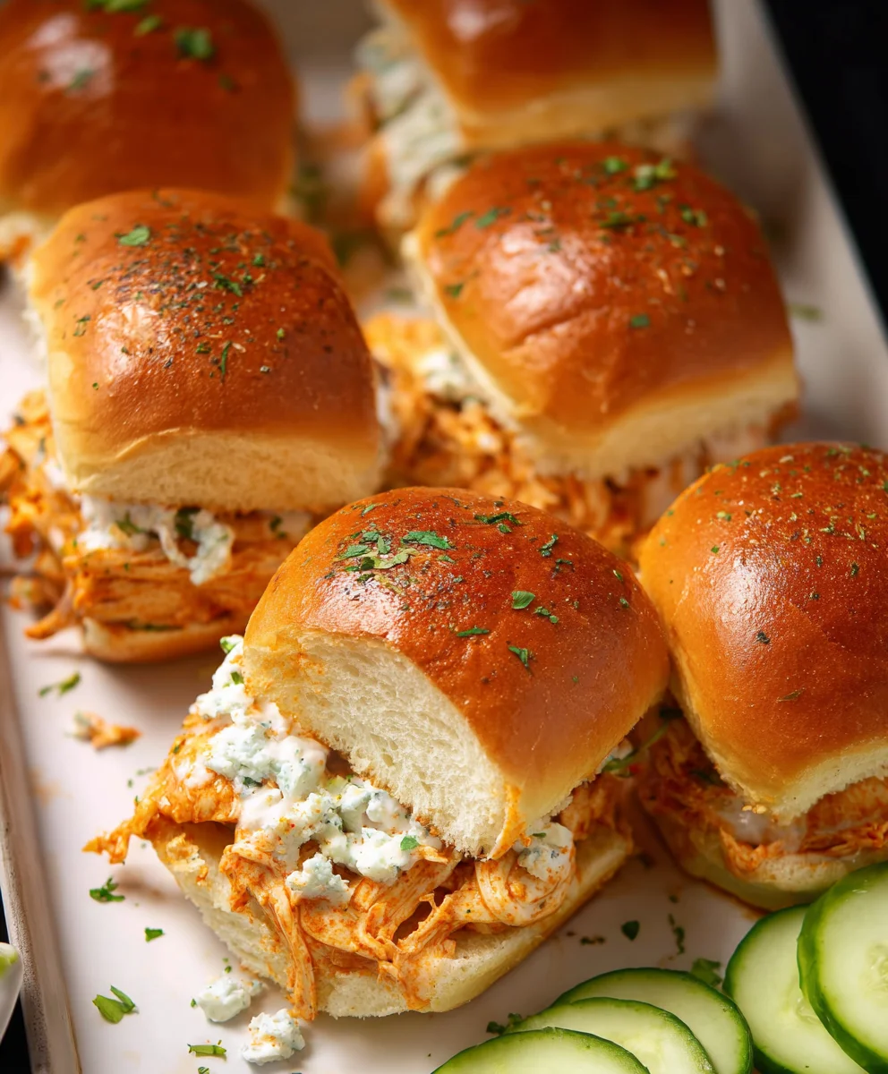 Spicy Buffalo Chicken Sliders- Quick & Easy Recipe