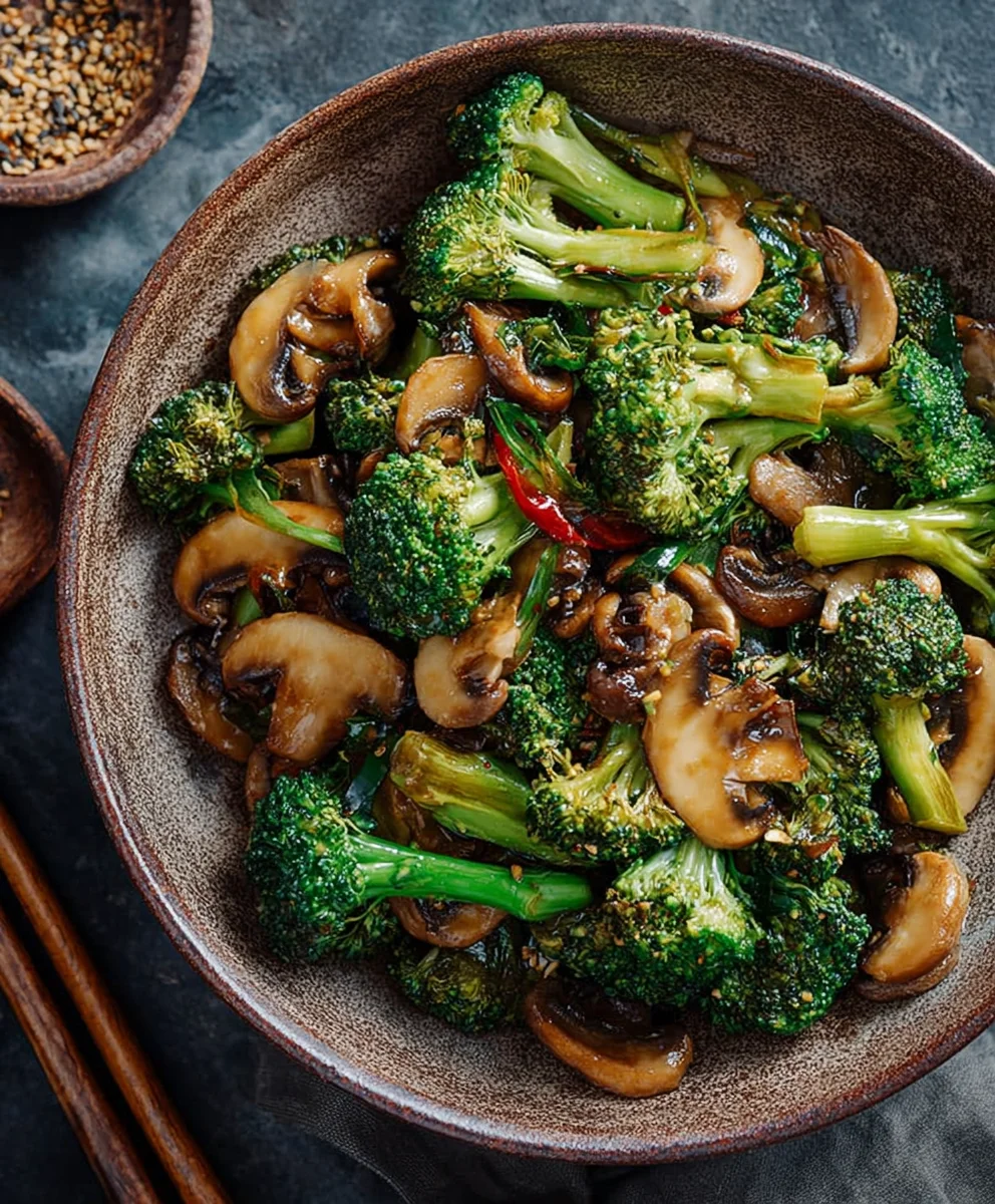 Easy Broccoli Mushroom Stir Fry Recipe