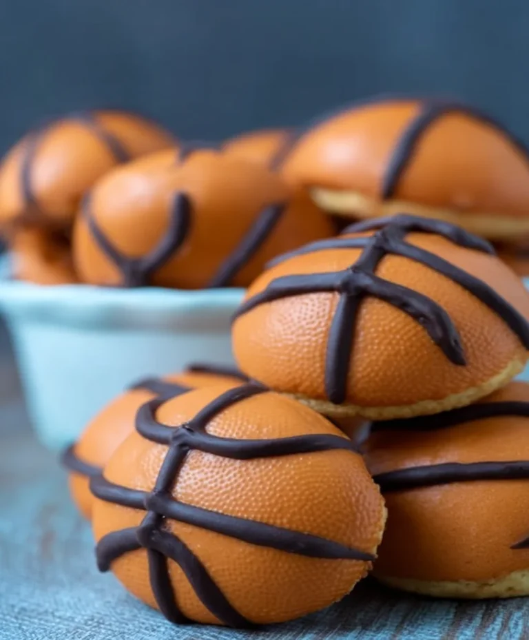 Easy Slam Dunk Basketball Cookies – March Madness Treat