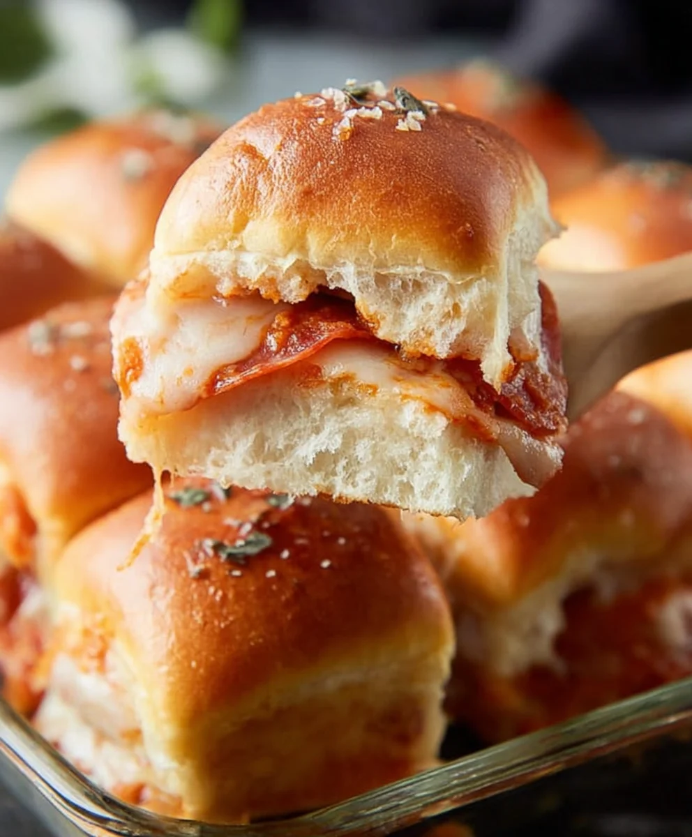Easy Beef Pizza Sliders-Quick Party Appetizer