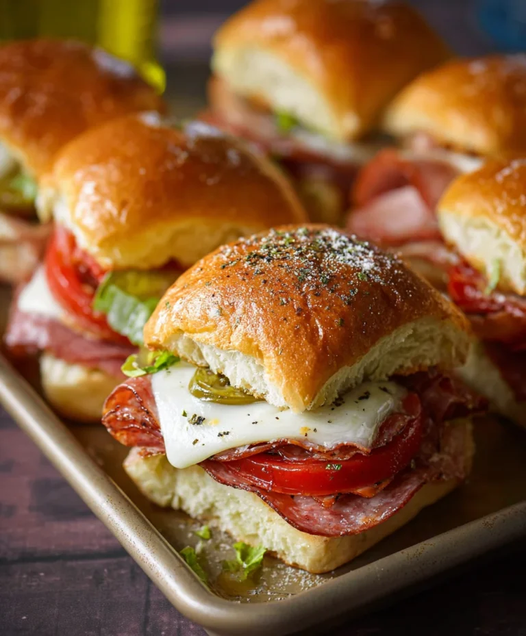 Hot Beef Sub Sliders – Easy Game Day Appetizer