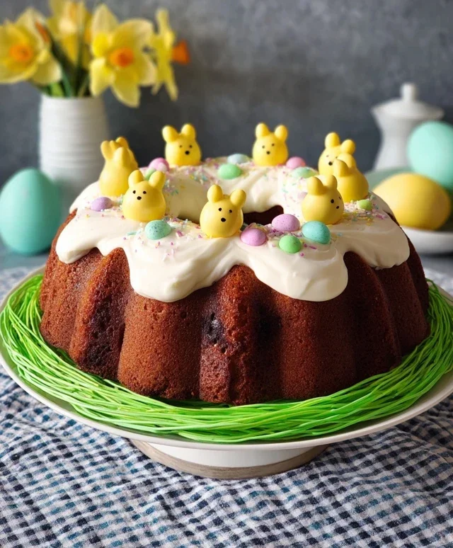Easter Basket Bundt Cake Recipe (Easy Spring Dessert!)