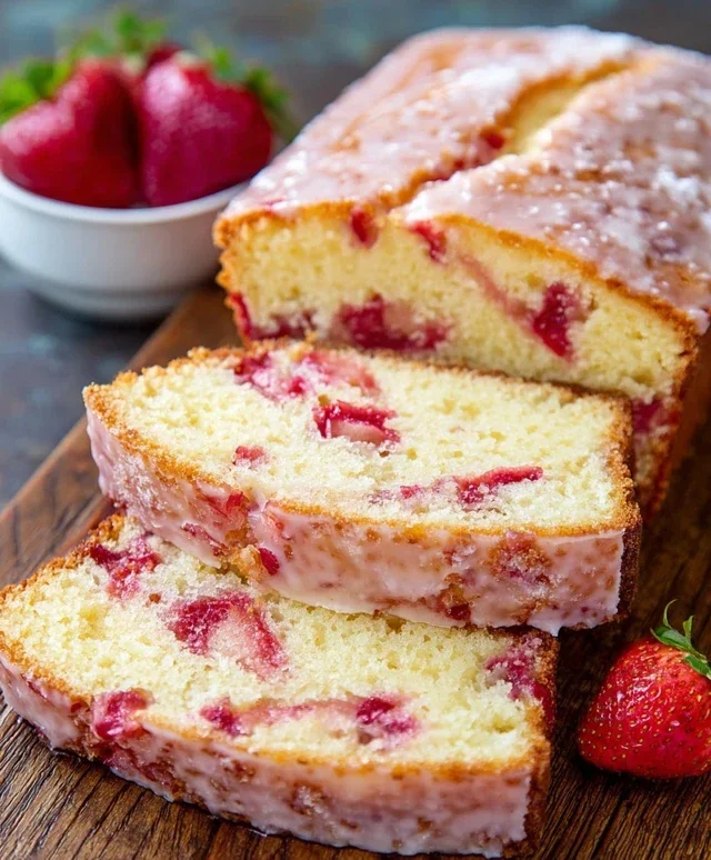 Strawberry Pound Cake