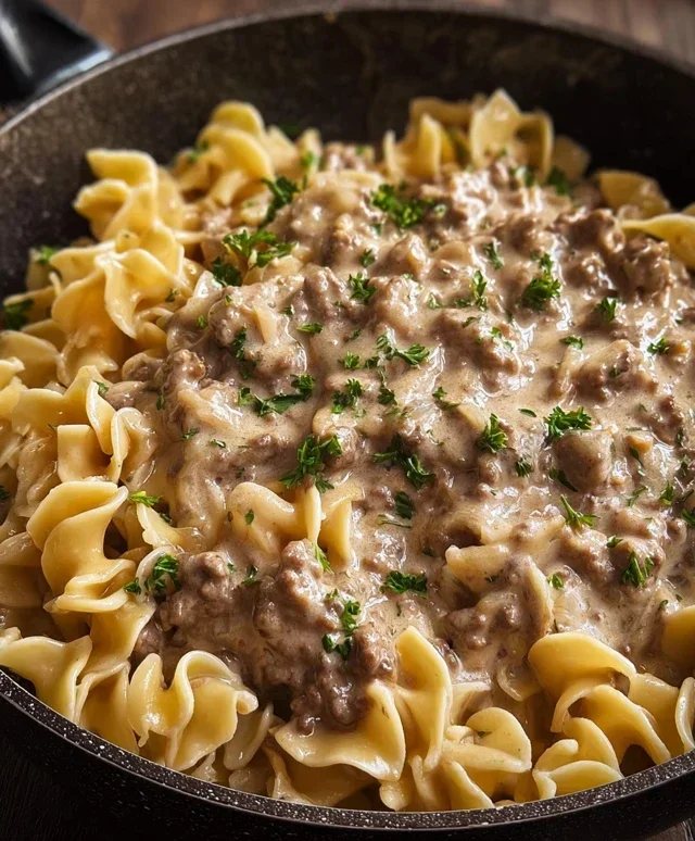 Ground Beef Stroganoff