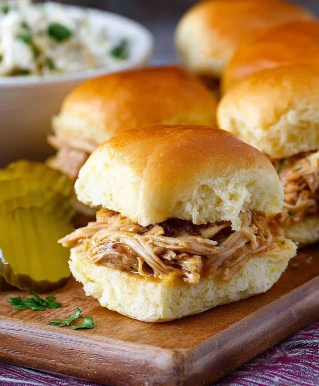 Crock Pot Mississippi Chicken Sliders