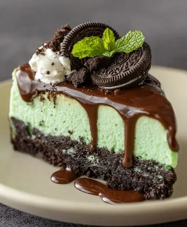 Mint Oreo Cheesecake Delight