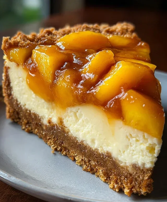 Peach Cobbler Cheesecake