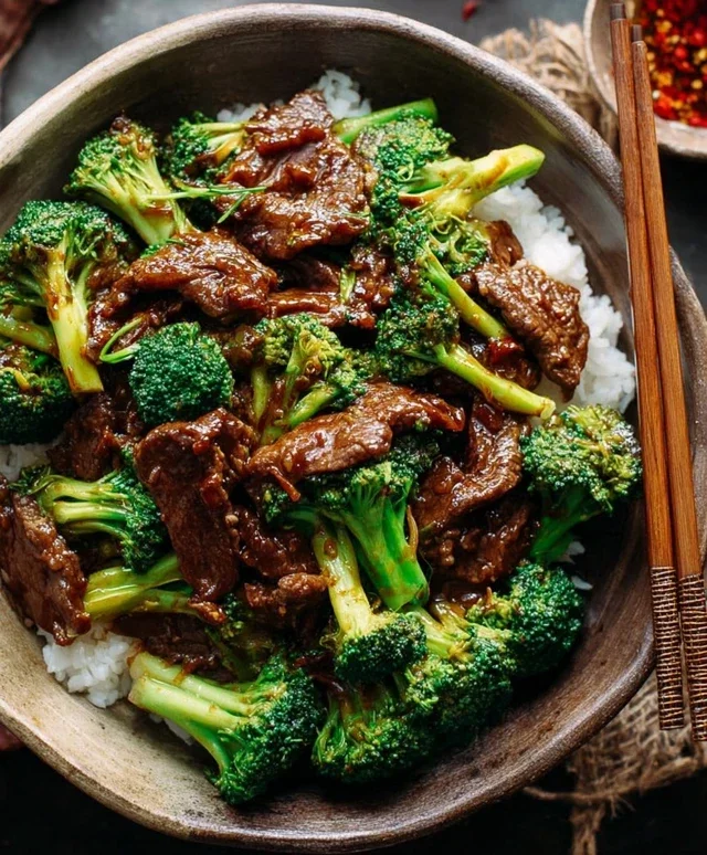 Chinese Beef and Broccoli (牛肉炒西兰花)