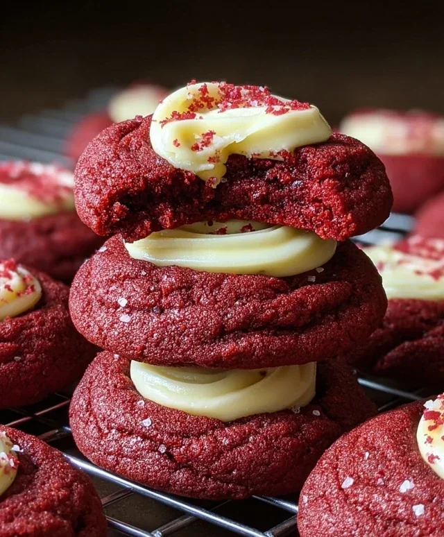 Cream Cheese Red Velvet Cookies