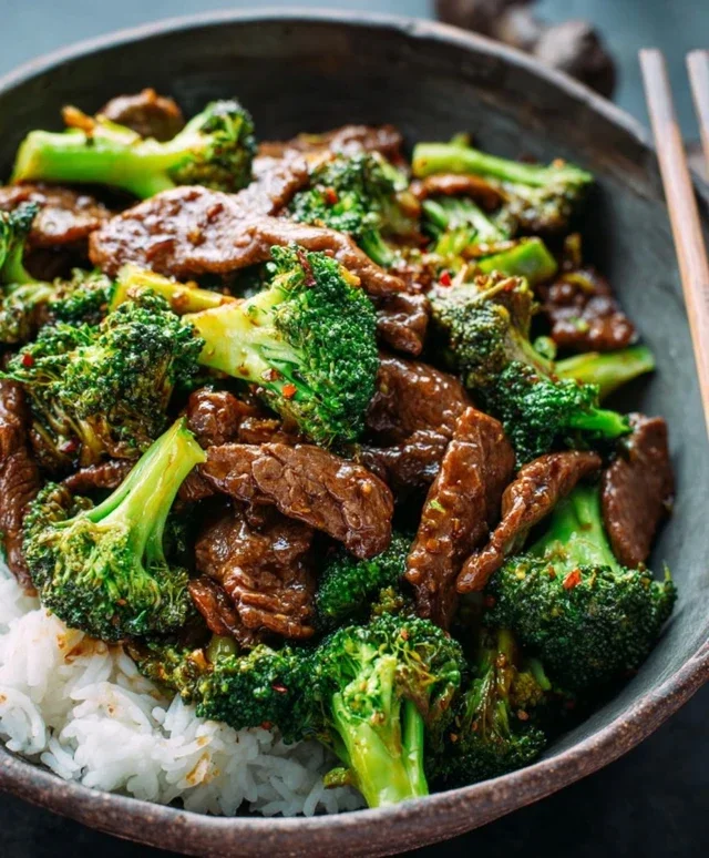 Chinese Beef and Broccoli (牛肉炒西兰花)