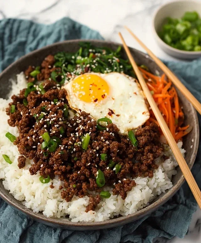 Korean Ground Beef Bowl (25-Minutes)