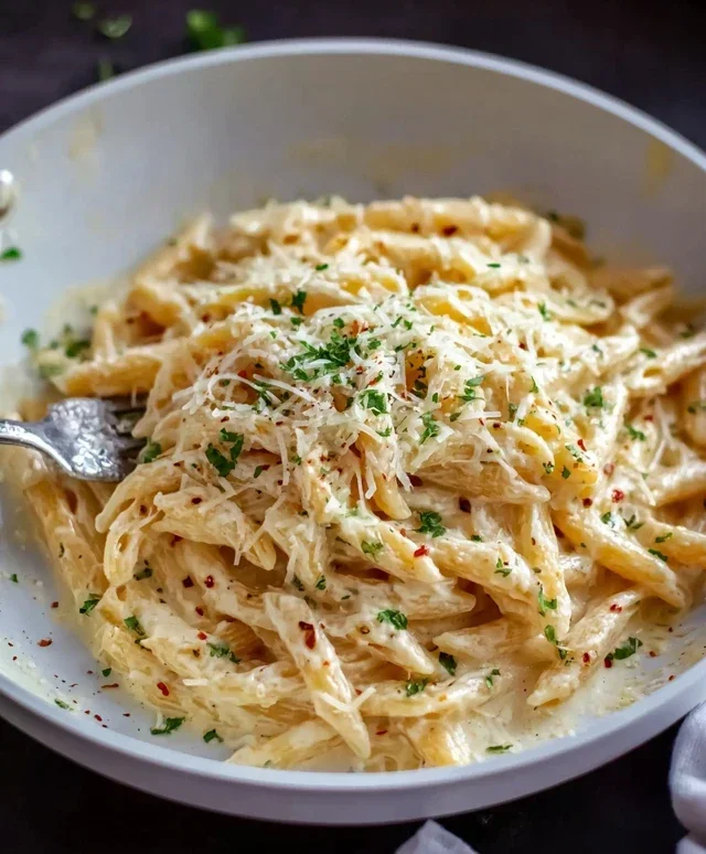 One Pot Creamy Garlic Pasta (Just 20 Minutes!)