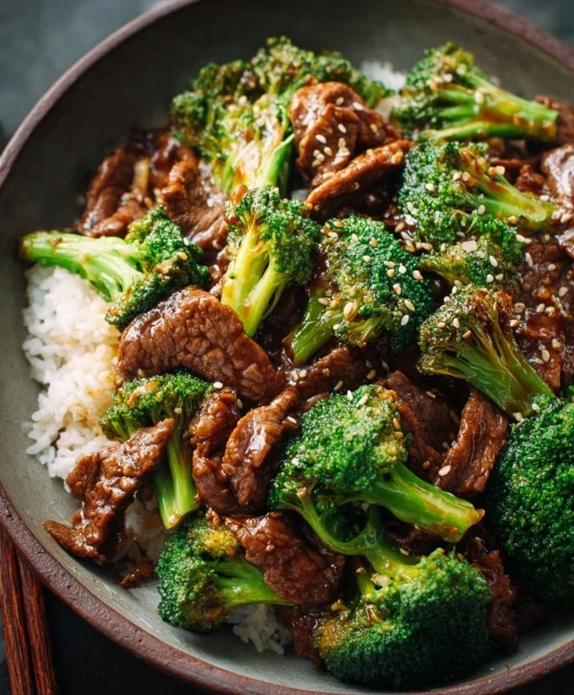 Chinese Beef and Broccoli (牛肉炒西兰花)