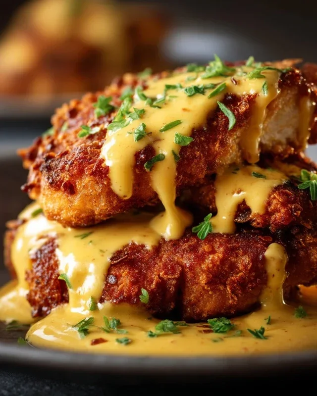 Pretzel Chicken with Mustard-Cheddar Sauce: An Amazing Ultimate Recipe