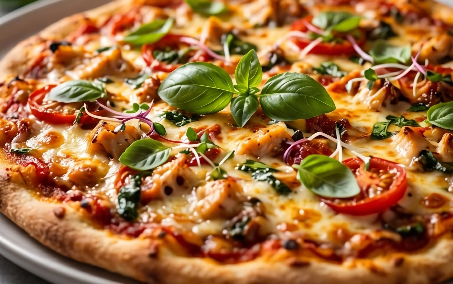 Chicken Crust Pizza (Low Carb + High Protein