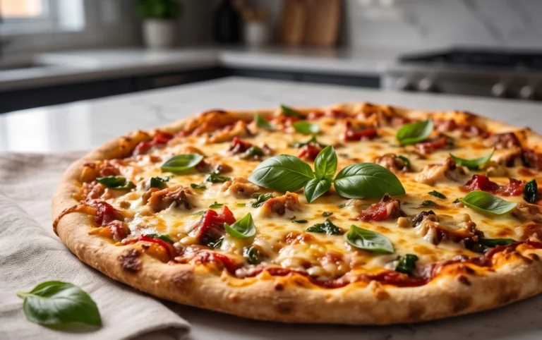 Chicken Crust Pizza (Low Carb + High Protein
